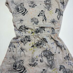 GAP Kids Casual Dress with Animal Print - Gray